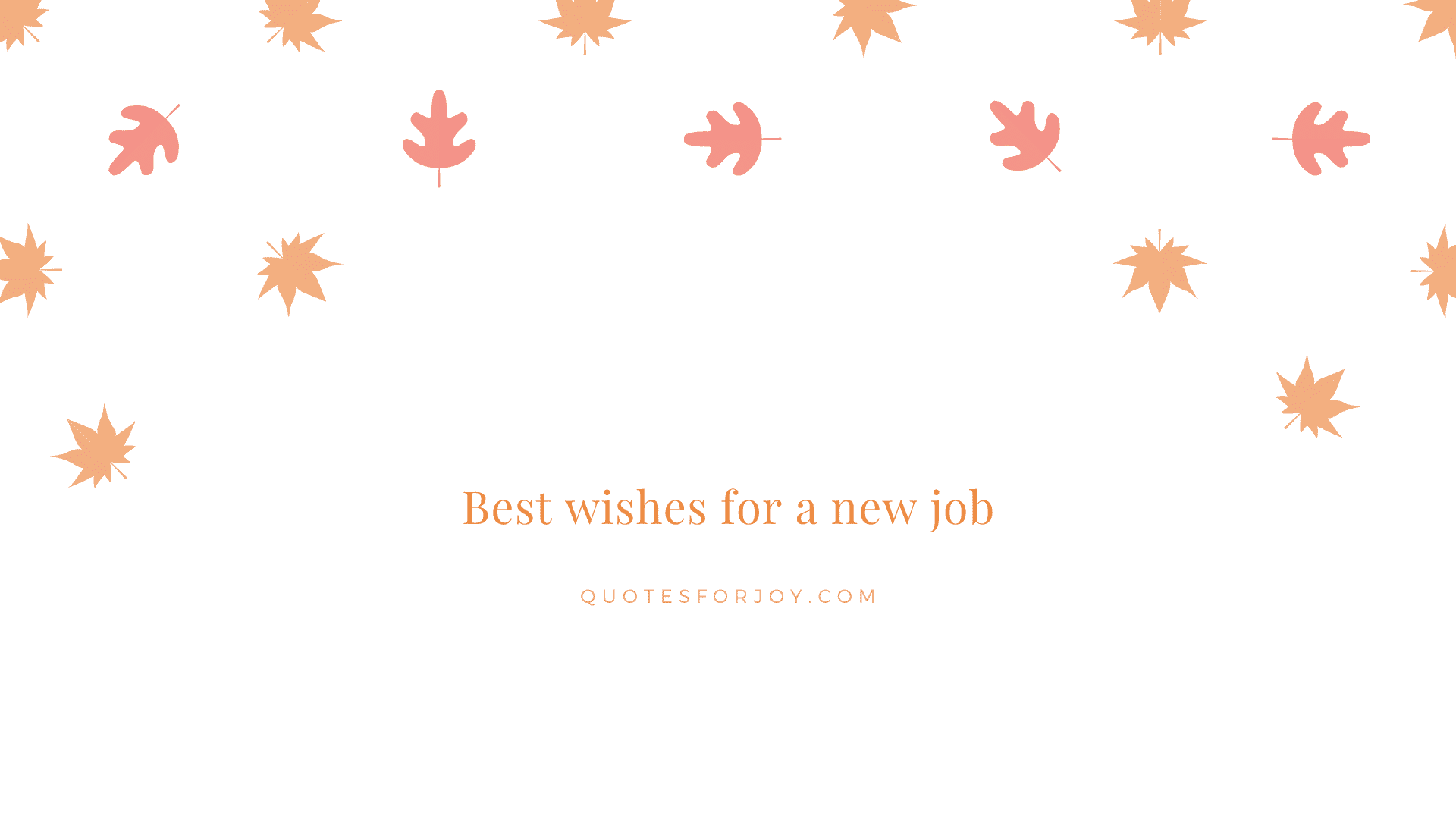Best wishes for a new job