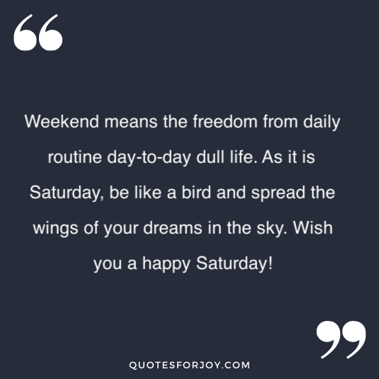 Happy Saturday quotes 17
