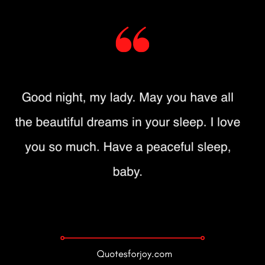 good night quotes for your love 4