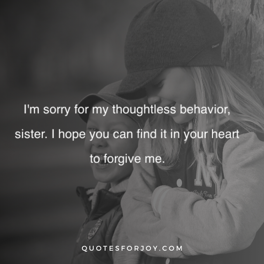Sorry sister quotes 15