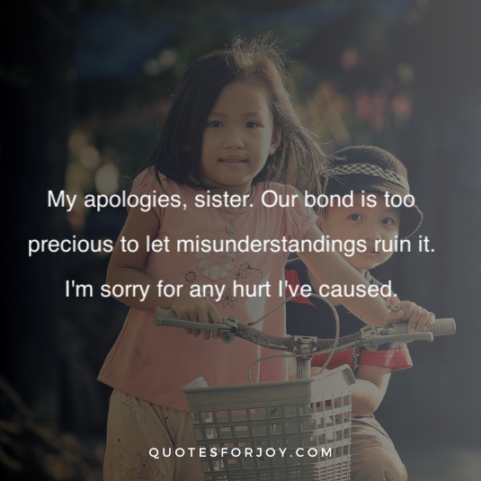 Sorry sister quotes 16