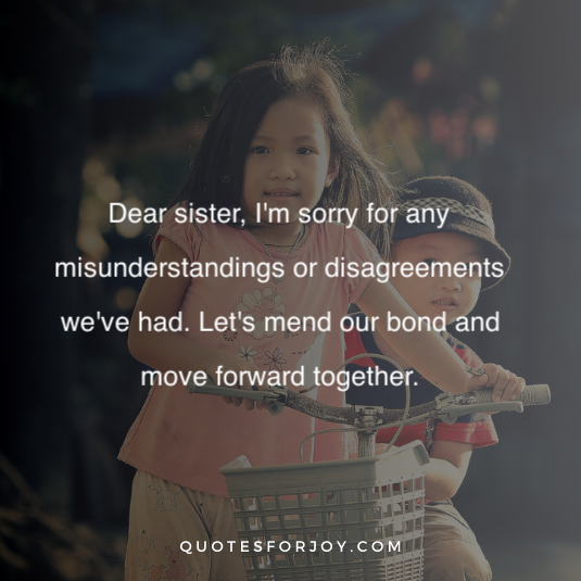 Sorry sister quotes 3
