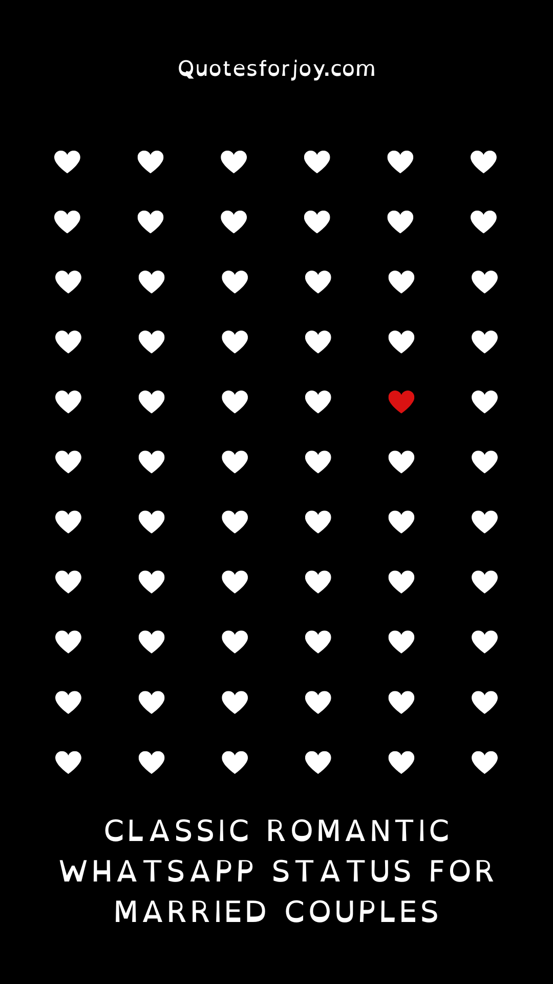Classic Romantic WhatsApp Status for Married Couples