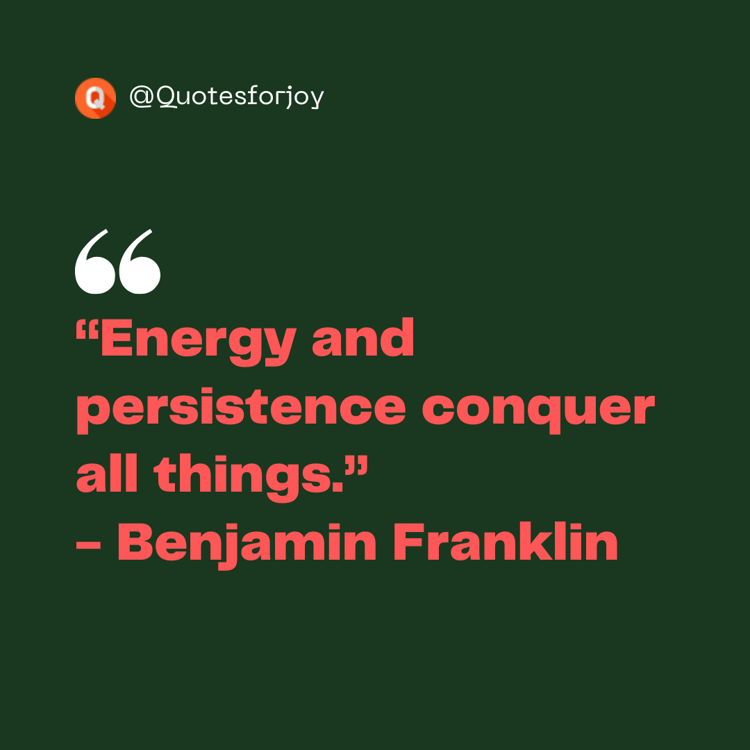 CEO Success Quotes From Franklin