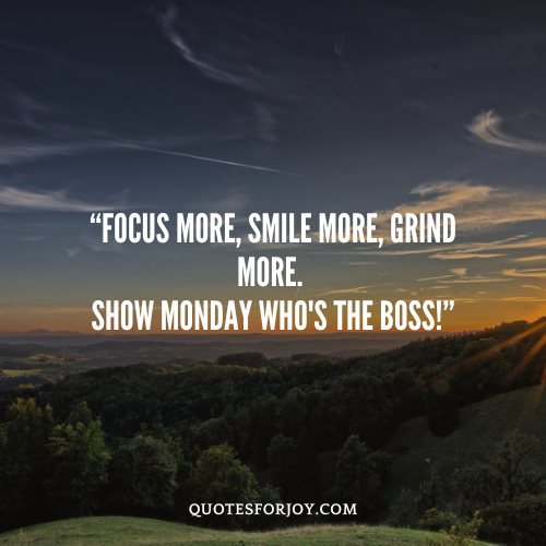 Short Monday Motivation Captions