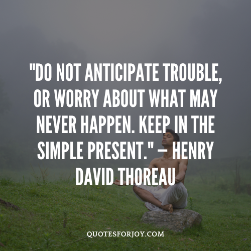 One day at a time — gentle quote for anxiety relief and hope