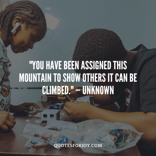 Hope lights the darkest days — positive quote for depression and self-esteem support