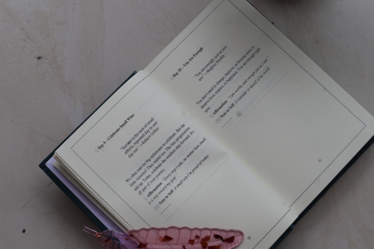 Daily Reflection Notebook (Motivational Theme)